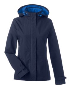 Nautica N17183 Women’s Voyage Hooded Rain Jacket – Navy