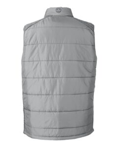 Nautica N17946 Men’s Harbor Puffer Vest – Graphite/ Graphite Heather (back)