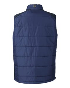 Nautica N17946 Men’s Harbor Puffer Vest – Navy/ Navy Heather (back)
