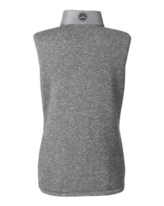 Nautica N17947 Women’s Harbor Puffer Vest – Graphite/ Graphite Heather (back)