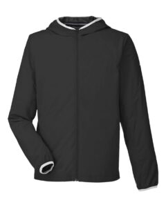 Nautica N17926 Men’s Stillwater Hooded Windbreaker – Black