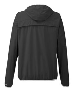 Nautica N17927 Women’s Stillwater Hooded Windbreaker – Black (back)