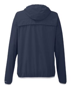 Nautica N17927 Women’s Stillwater Hooded Windbreaker – Navy (back)
