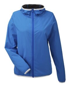 Nautica N17927 Women’s Stillwater Hooded Windbreaker – Royal