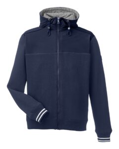Nautica N17582 Men’s Navigator Fleece Hooded Full-Zip Jacket – Navy