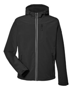Nautica N17789 Men’s Wavestorm Hooded Soft Shell Jacket – Black