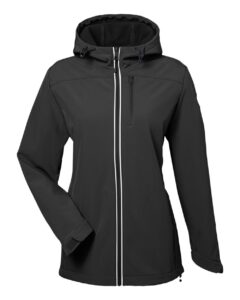 Nautica N17790 Women’s Wavestorm Hooded Soft Shell Jacket – Black