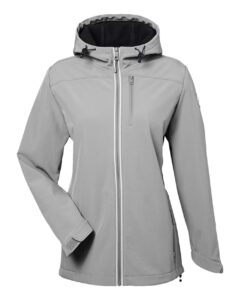 Nautica N17790 Women’s Wavestorm Hooded Soft Shell Jacket – Graphite