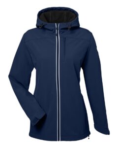 Nautica N17790 Women’s Wavestorm Hooded Soft Shell Jacket – Navy