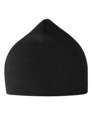 Atlantis Headwear MOOVER Sustainable 8″ Beanie – Black