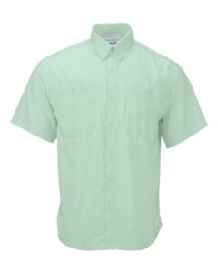 Paragon 700 Men’s Hatteras Performance Short Sleeve Fishing Shirt – Mint Green