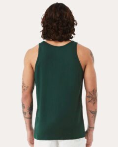 BELLA + CANVAS 3480 Jersey Tank – Forest (on model back)