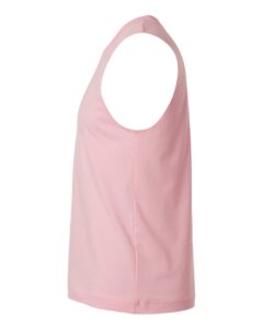 BELLA + CANVAS 3483 Jersey Muscle Tank – Pink (side)