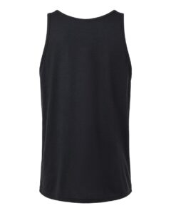 BELLA + CANVAS 3484 Unisex Triblend Tank – Solid Black Triblend (back)