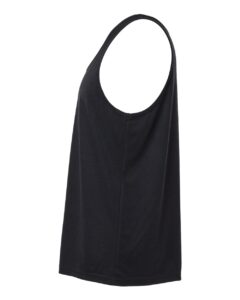 BELLA + CANVAS 3484 Unisex Triblend Tank – Solid Black Triblend (side)