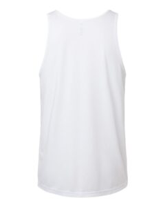 BELLA + CANVAS 3484 Unisex Triblend Tank – Solid White Triblend (back)