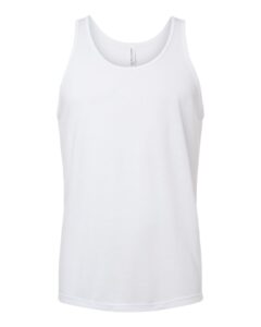 BELLA + CANVAS 3484 Unisex Triblend Tank – Solid White Triblend