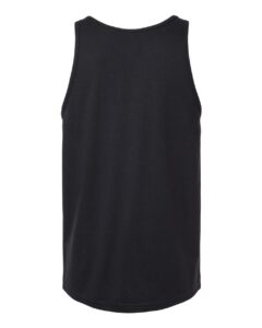 BELLA + CANVAS 3480CVC Unisex Heather CVC Tank – Solid Black Blend (back)