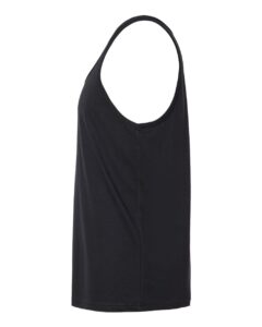 BELLA + CANVAS 3480CVC Unisex Heather CVC Tank – Solid Black Blend (side)