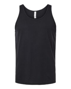 BELLA + CANVAS 3480CVC Unisex Heather CVC Tank – Solid Black Blend