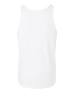 BELLA + CANVAS 3480CVC Unisex Heather CVC Tank – Solid White Blend (back)