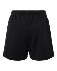 BELLA + CANVAS 3787 Women’s Cutoff Shorts – Black (back)