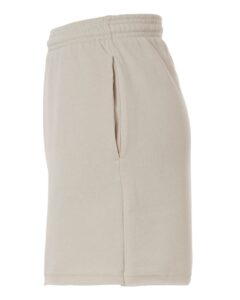 BELLA + CANVAS 3787 Women’s Cutoff Shorts – Heather Dust (side)