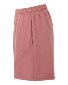 BELLA + CANVAS 3787 Women’s Cutoff Shorts – Mauve (side)