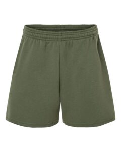 BELLA + CANVAS 3787 Women’s Cutoff Shorts – Military Green