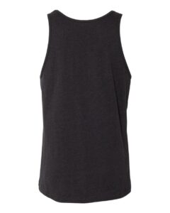 BELLA + CANVAS 3480CVC Unisex Heather CVC Tank – Black Heather (back)