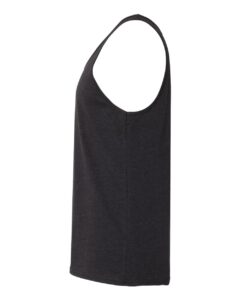 BELLA + CANVAS 3480CVC Unisex Heather CVC Tank – Black Heather (side)