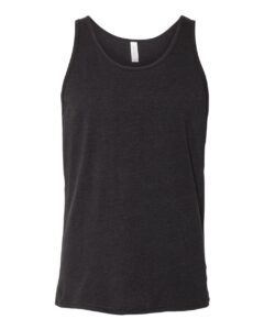BELLA + CANVAS 3480CVC Unisex Heather CVC Tank – Black Heather