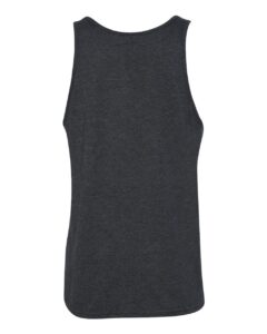 BELLA + CANVAS 3480CVC Unisex Heather CVC Tank – Dark Grey Heather (back)