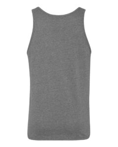 BELLA + CANVAS 3480CVC Unisex Heather CVC Tank – Deep Heather (back)