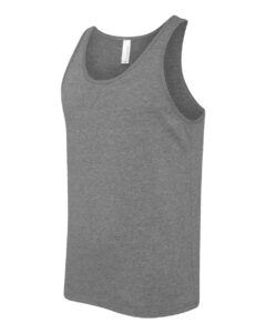 BELLA + CANVAS 3480CVC Unisex Heather CVC Tank – Deep Heather (side)