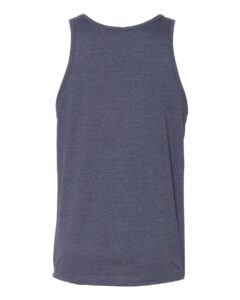 BELLA + CANVAS 3480CVC Unisex Heather CVC Tank – Heather Navy (back)