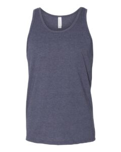 BELLA + CANVAS 3480CVC Unisex Heather CVC Tank – Heather Navy
