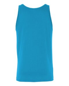 BELLA + CANVAS 3480CVC Unisex Heather CVC Tank – Neon Blue (back)