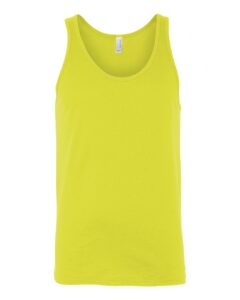 BELLA + CANVAS 3480CVC Unisex Heather CVC Tank – Neon Yellow