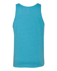 BELLA + CANVAS 3484 Unisex Triblend Tank – Aqua Triblend (back)