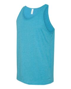 BELLA + CANVAS 3484 Unisex Triblend Tank – Aqua Triblend (side)