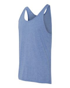 BELLA + CANVAS 3484 Unisex Triblend Tank – Blue Triblend (side)