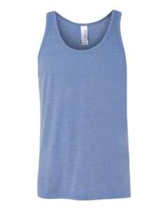 BELLA + CANVAS 3484 Unisex Triblend Tank – Blue Triblend