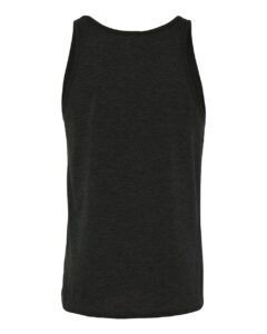 BELLA + CANVAS 3484 Unisex Triblend Tank – Charcoal Black Triblend (back)