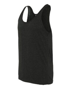 BELLA + CANVAS 3484 Unisex Triblend Tank – Charcoal Black Triblend (side)