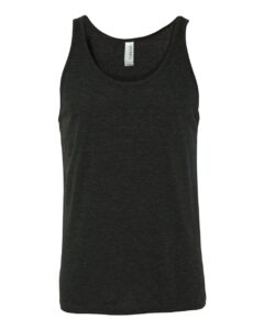BELLA + CANVAS 3484 Unisex Triblend Tank – Charcoal Black Triblend