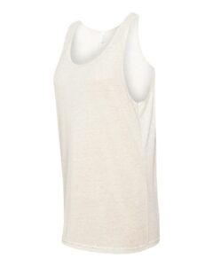 BELLA + CANVAS 3484 Unisex Triblend Tank – Oatmeal Triblend (side)