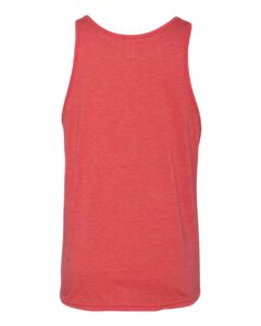 BELLA + CANVAS 3484 Unisex Triblend Tank – Red Triblend (back)