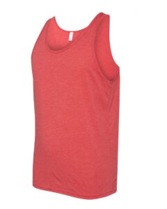 BELLA + CANVAS 3484 Unisex Triblend Tank – Red Triblend (side)