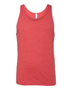 BELLA + CANVAS 3484 Unisex Triblend Tank – Red Triblend